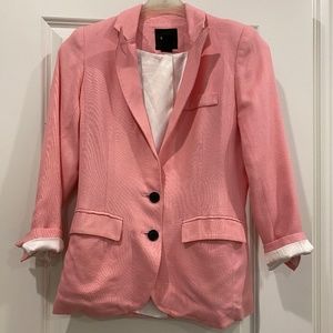 Smythe Pink Linen Blazer